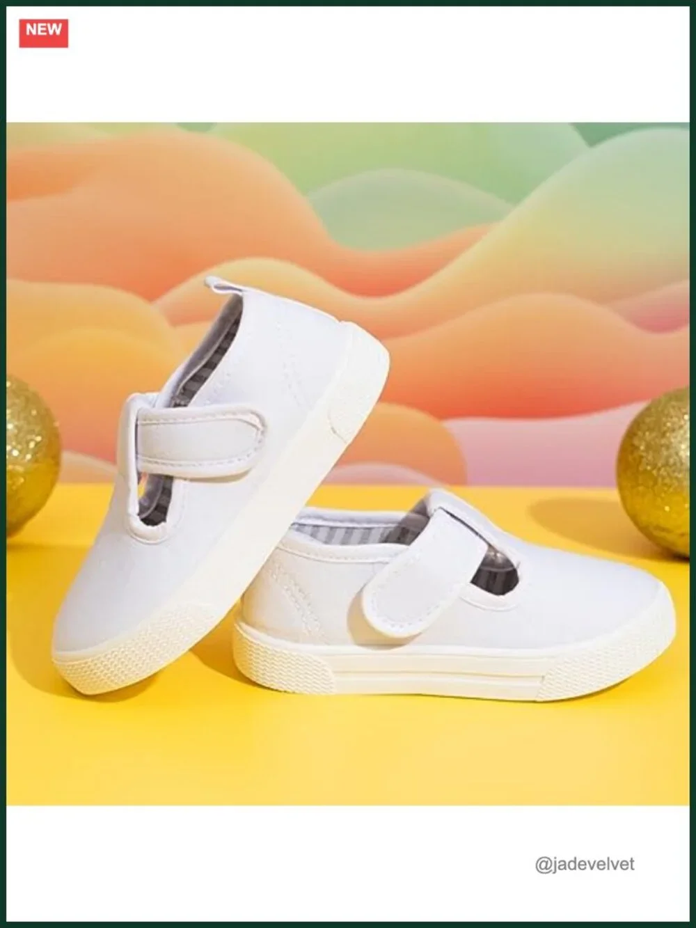 Canvas Sneakers Soft Sole T-Strap Shoes Lightweight Comfy Non Skid for Toddler
